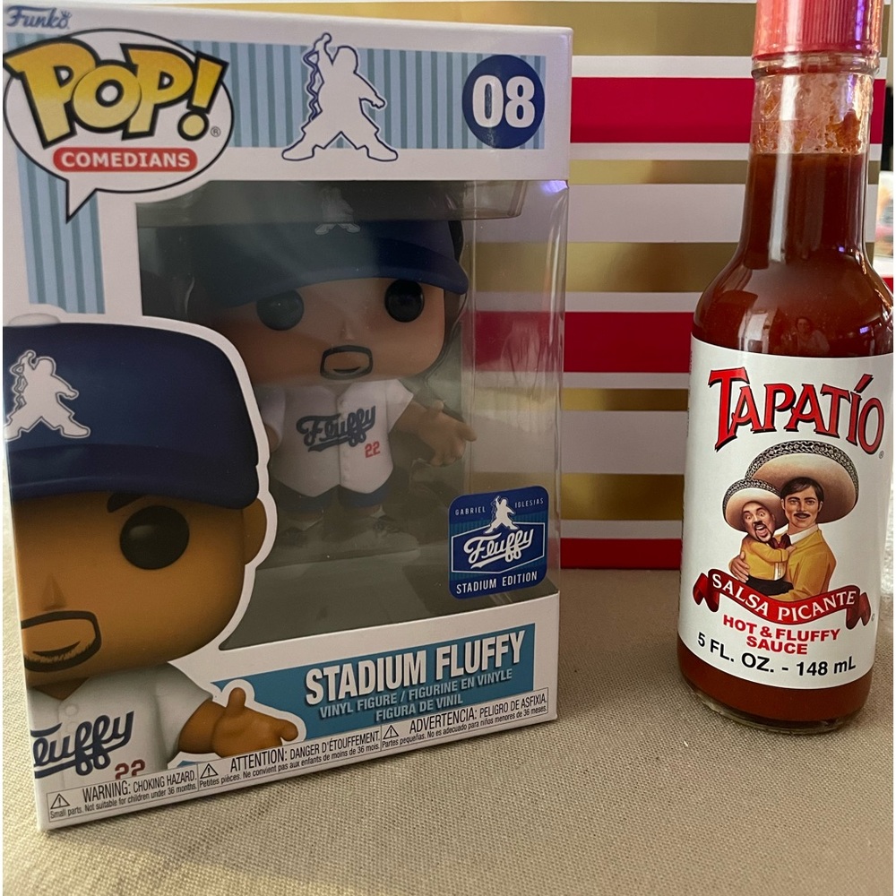 Gabriel Iglesias “Fluffy” Funko Pop (#08) plus Tapatio Sauce
